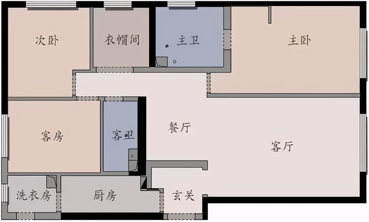 砸墙，改格局。只为增大面积，提升居住舒适度