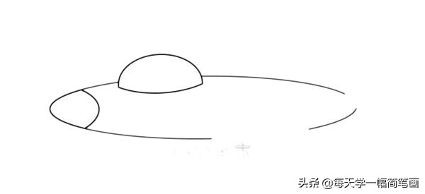 每天学一幅简笔画--卡通战斗机简笔画画法步骤图片教程