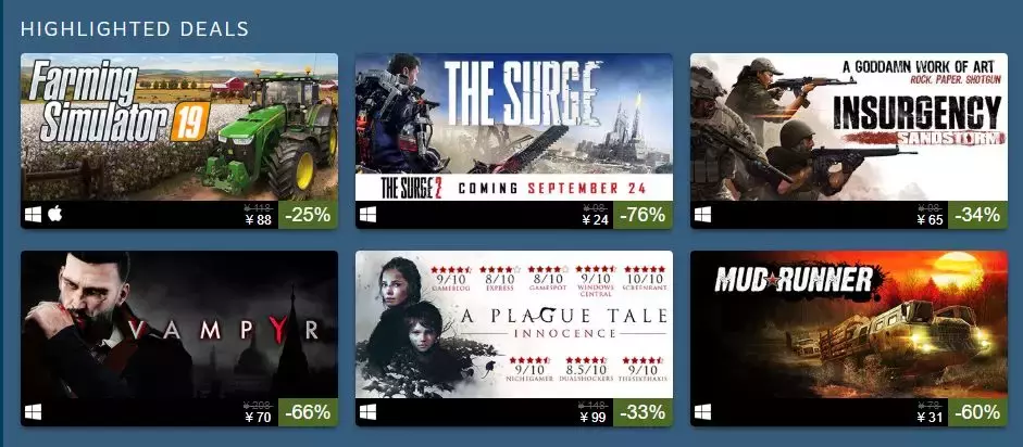 Steam特惠!低至1折!武装突袭3只要一杯奶茶钱!百款佳作超低价