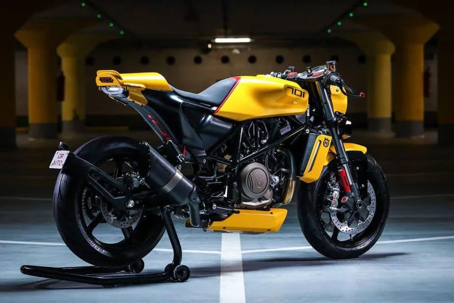 改装鉴赏 </p><p>　　“白箭”变“黄箭”，Vitpilen 701 Cafe Racer