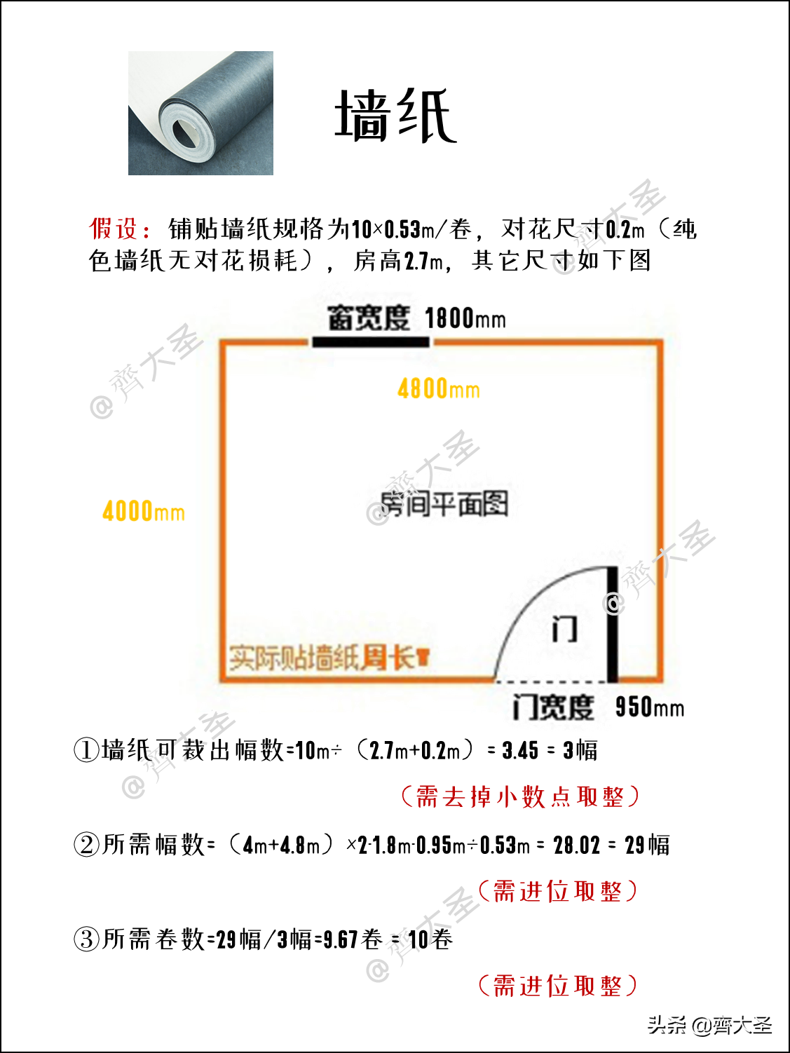 7种装修材料用量：这样算，不多也不少