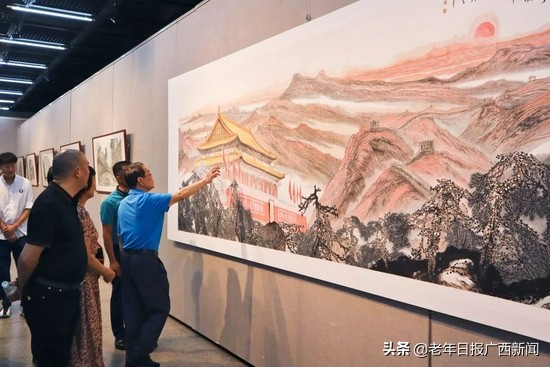“庆祝中国共产党建党100周年•风展红旗—冯凤举画展”隆重开幕