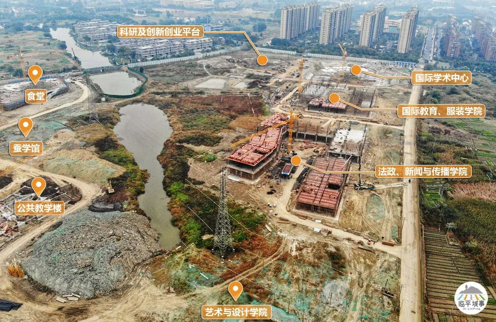 2022年5月建成！临平首个大学校园全力建设中，模样初显