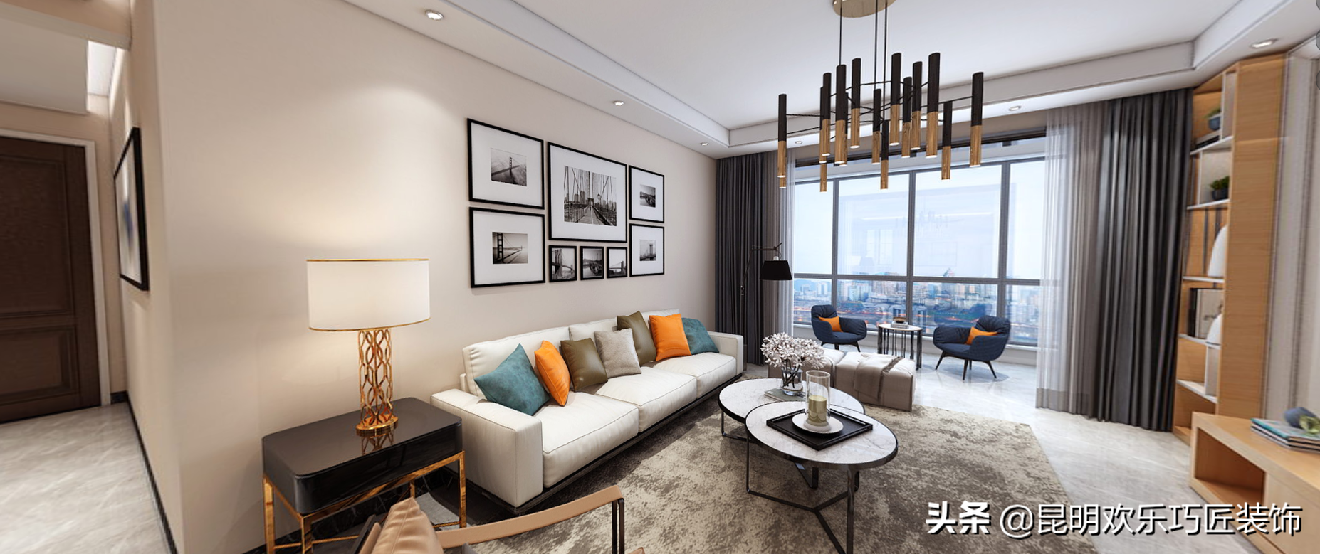 【轻奢风格】昆明众和康园装修设计案例分享