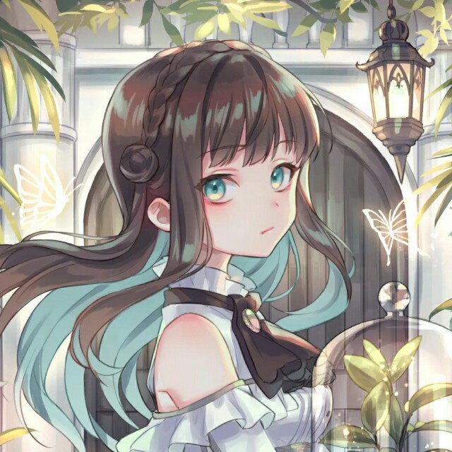 唯美动漫女生头像  任何一件事情  只要心甘情愿  总能够变得简单