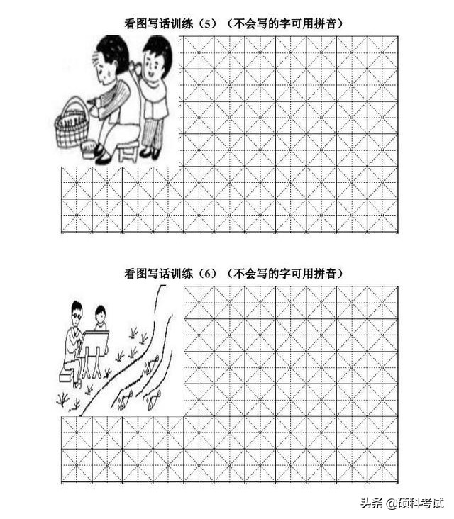 一年级看图写话：图片范文、写作技巧、辅导训练、知识点梳理