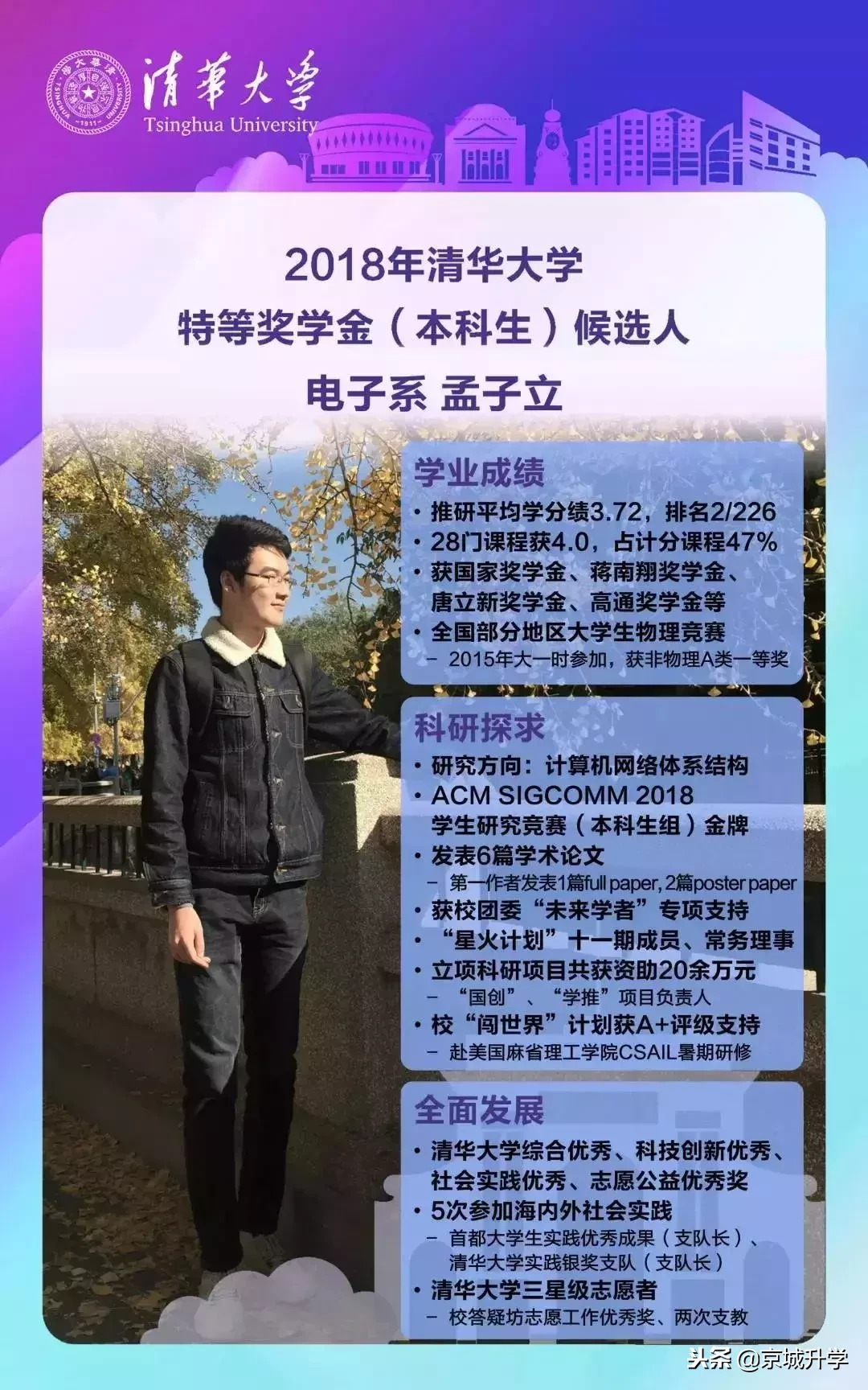 吓人！清华校园最顶尖学霸简历曝光，场面堪比神仙打架！