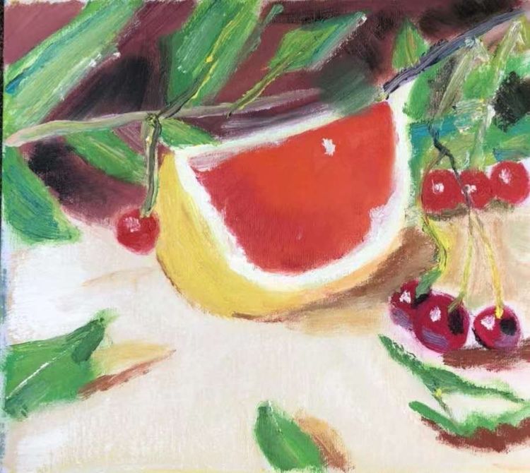 67岁实现儿时梦-常熟老年大学油画班首次开展