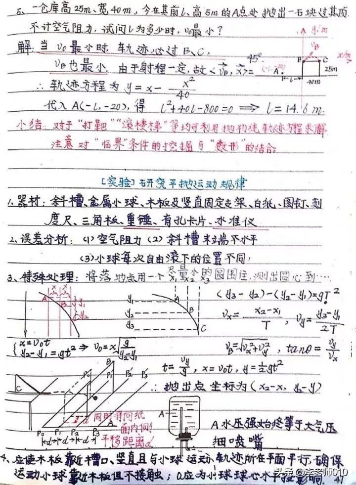 名校物理学生手写笔记（电子版）