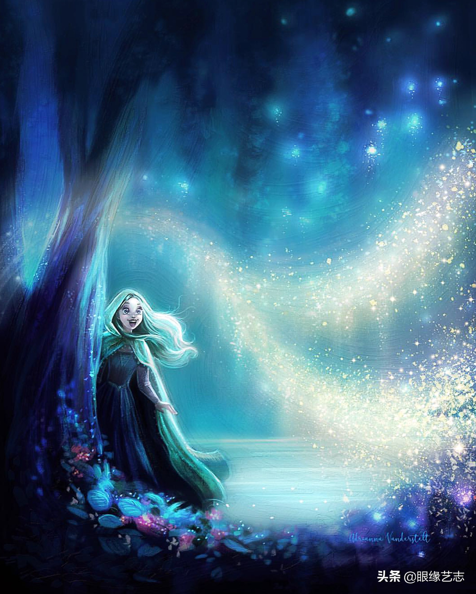 迪士尼画师带你领略虚幻美学中的人鱼梦