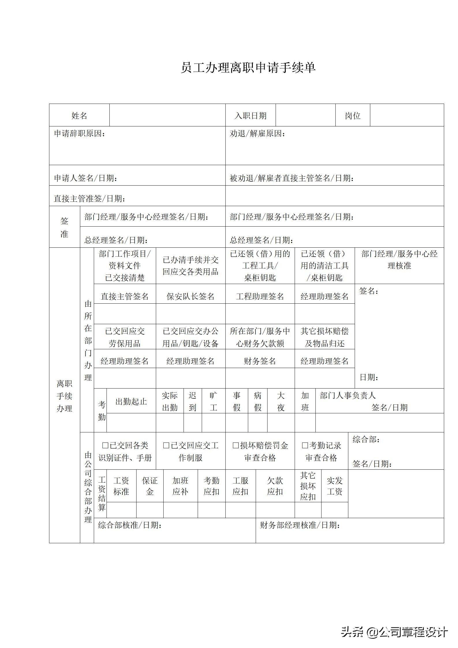 招聘登记表格（公司招聘整套表格）