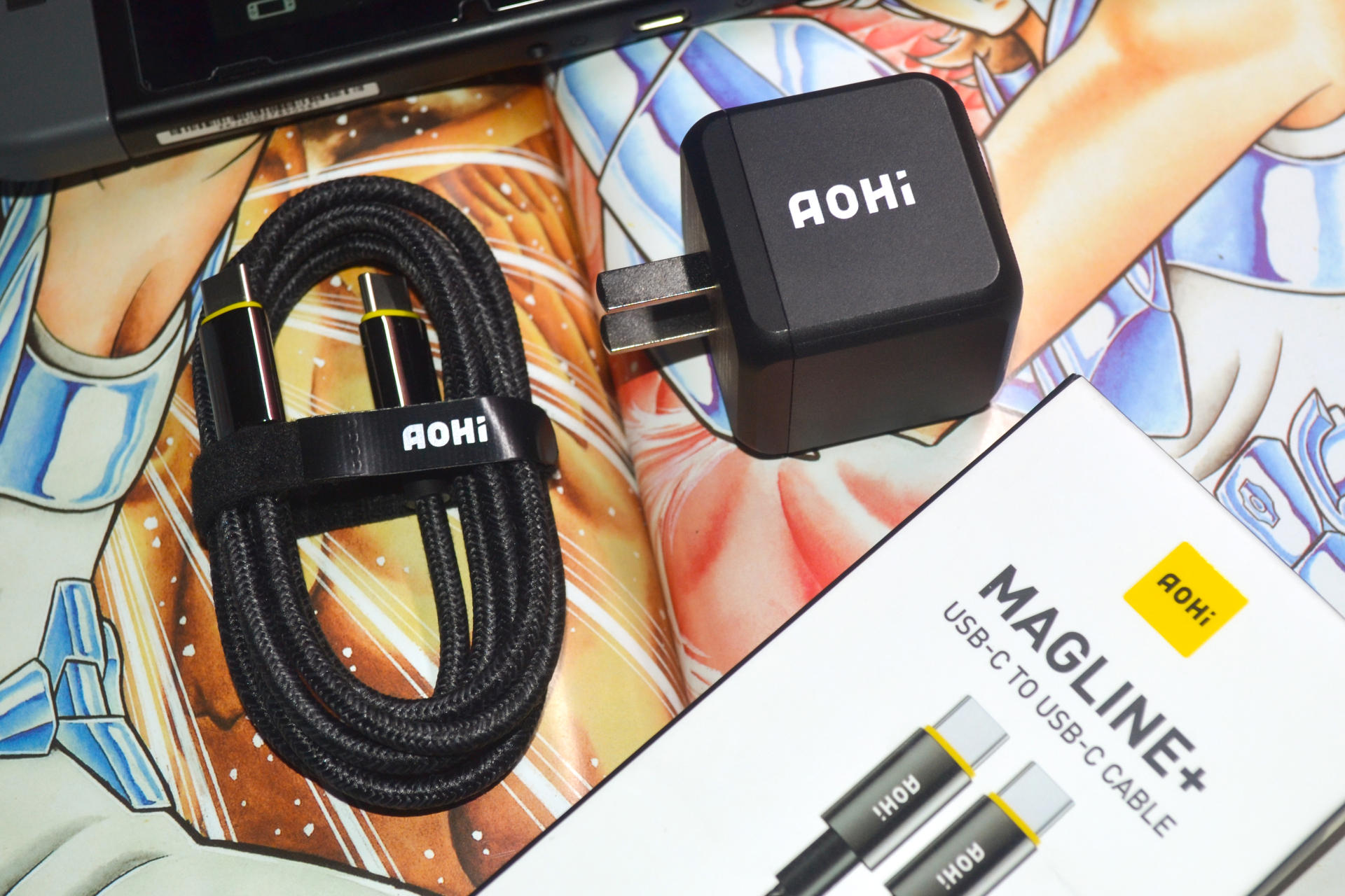 给SWITCH的新装备 Aohi 65W氮化镓GaN快充PD充电器