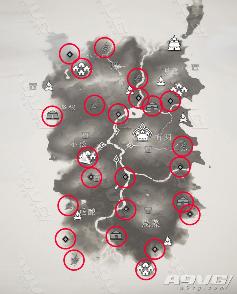《对马岛之魂》全蒙古营地地图位置攻略 解放对马岛奖杯解锁