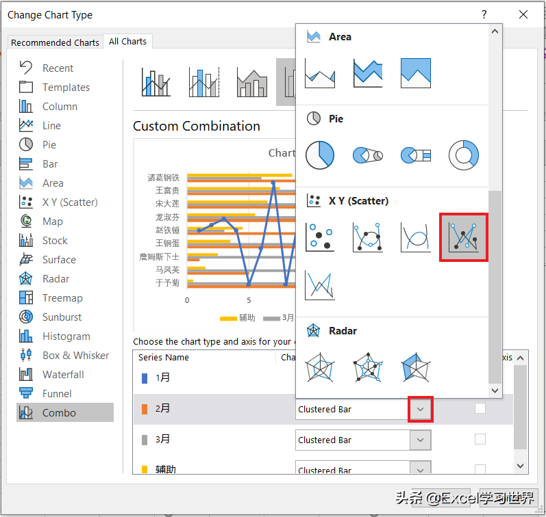 咨询公式常用的这种高规格 Excel 纵向折线图，到底是怎么做的？