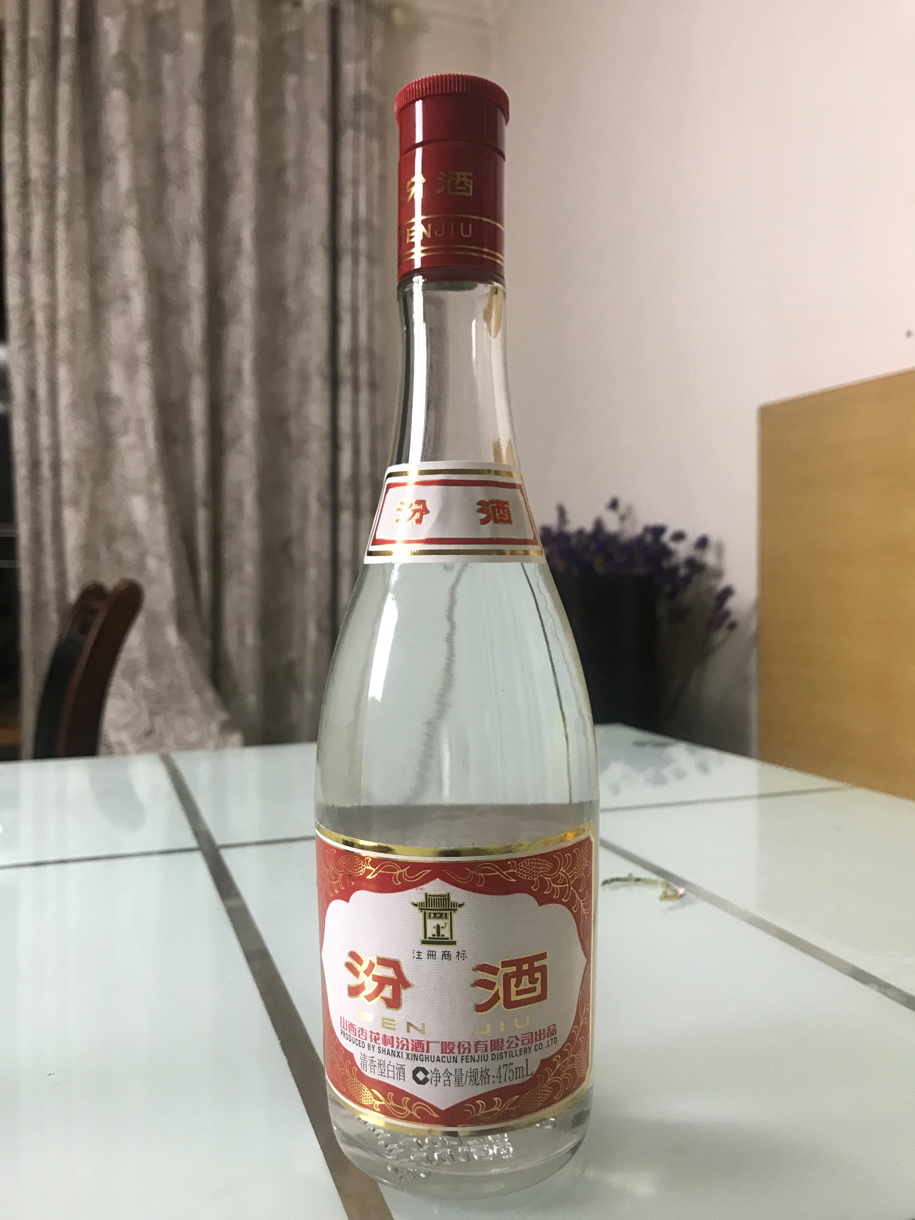 红盖玻汾475ML42度测评，清香典范，真正的夺命42