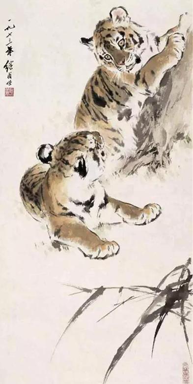 中国现当代十大名家画虎