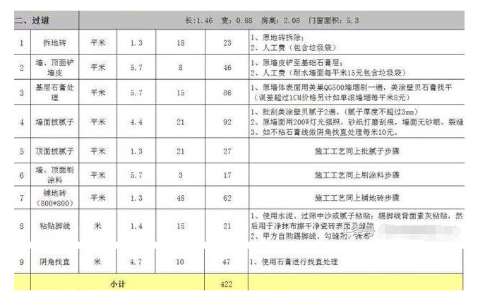 安排上了！零水分装修报价清单，字字珠玑，咔咔省下8万