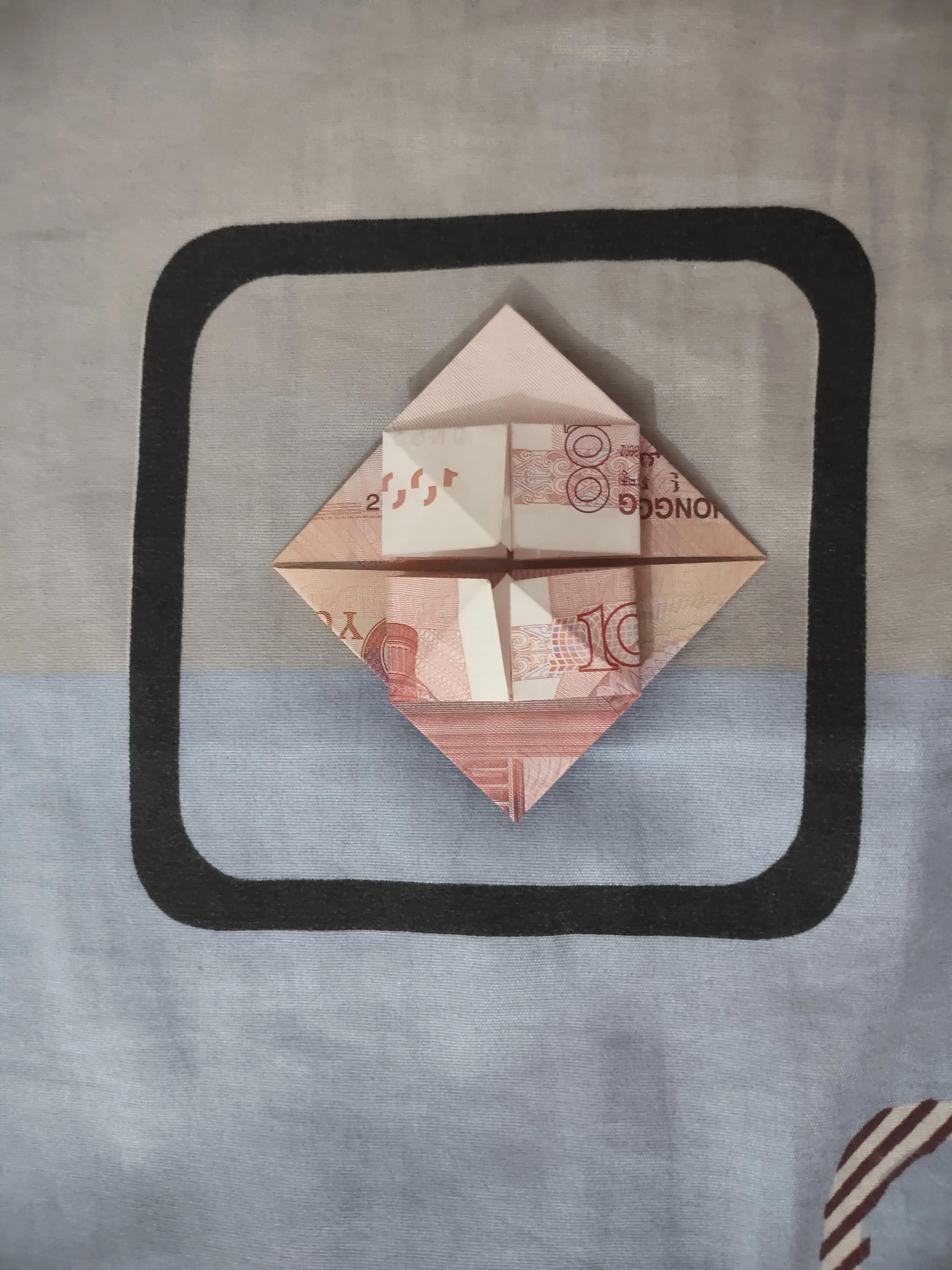 折纸爱心步骤图人民币图片