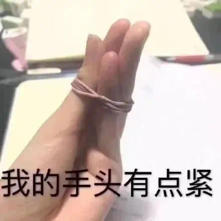 表情包：手头有点紧啊