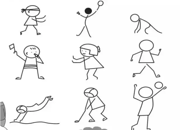 简笔画|人物简笔画大全,简单好画,一学就会,快为宝宝收藏!