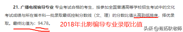 艺考观察｜21年北影这份招生简章，让编导艺考生对遗憾说再见