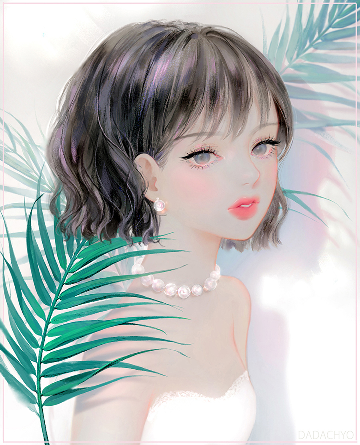 通透唯美的二次元美女，仙气扑面而来，充满梦幻华丽的马卡龙色彩