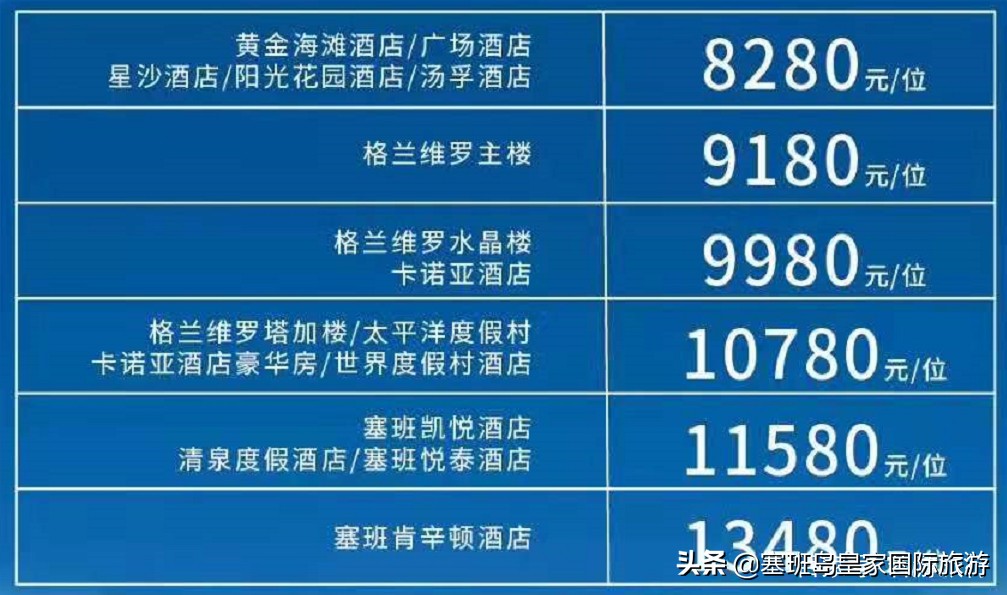 2020春节塞班岛旅游价格，广州直飞塞班岛五天四晚报价及行程安排