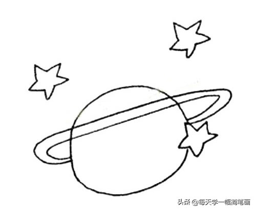 每天学一幅简笔画--人造卫星简笔画图片大全