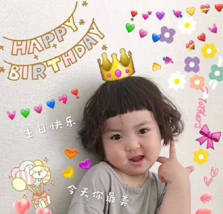 罗熙生日快乐表情包合集｜生日快乐鸭小仙女