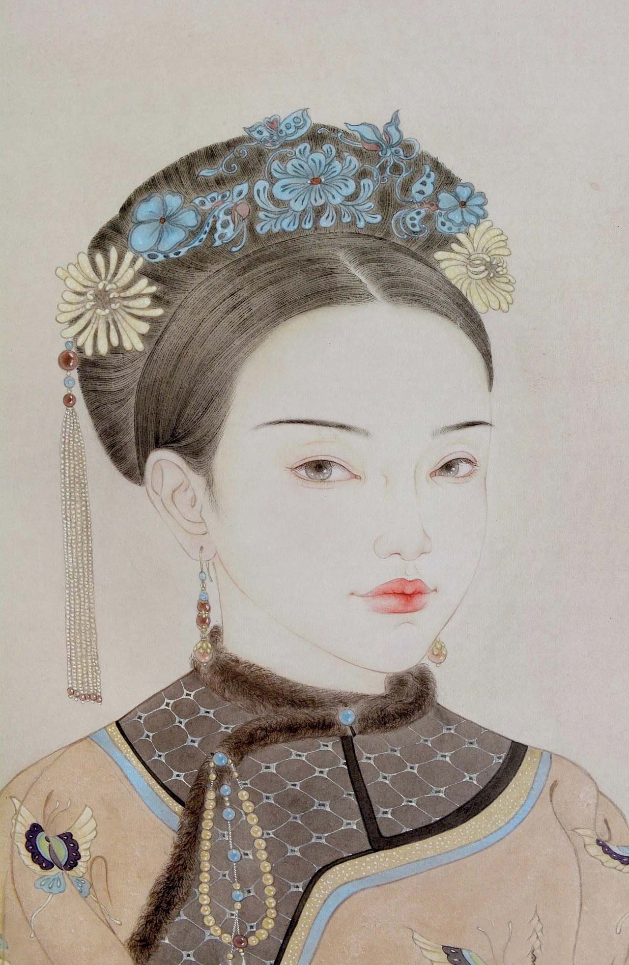 一组唯美的古风美女插画作品（图）