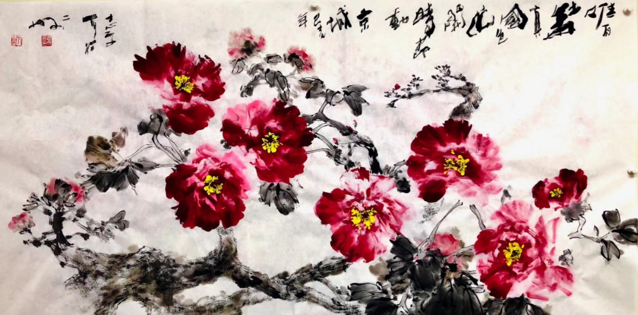 世界第一大写意牡丹画家张志文