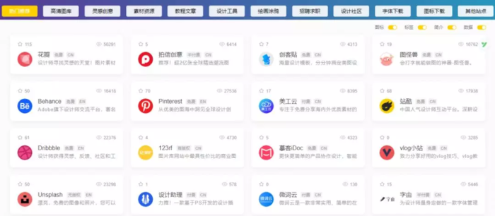 看完這30個(gè)萬人推薦的資源網(wǎng)站，你會(huì)回來點(diǎn)收藏的