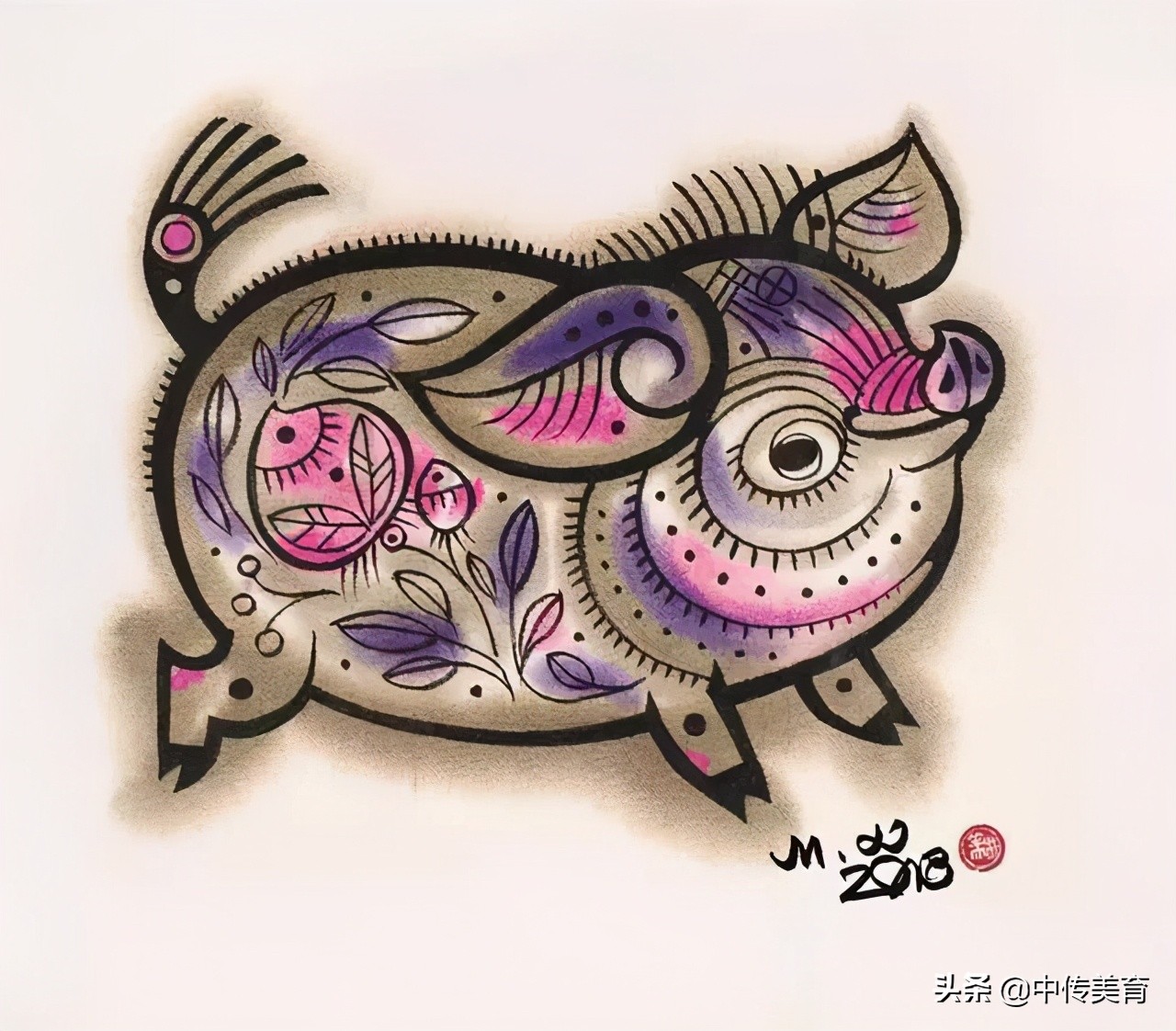 别看十二星座了！！韩美林笔下的生肖水墨画，看一眼就爱上了