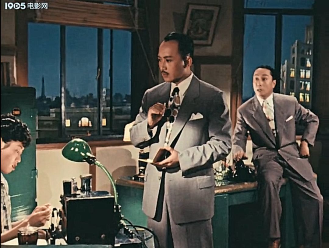 1957年的电影《不夜城》老电影里的老上海