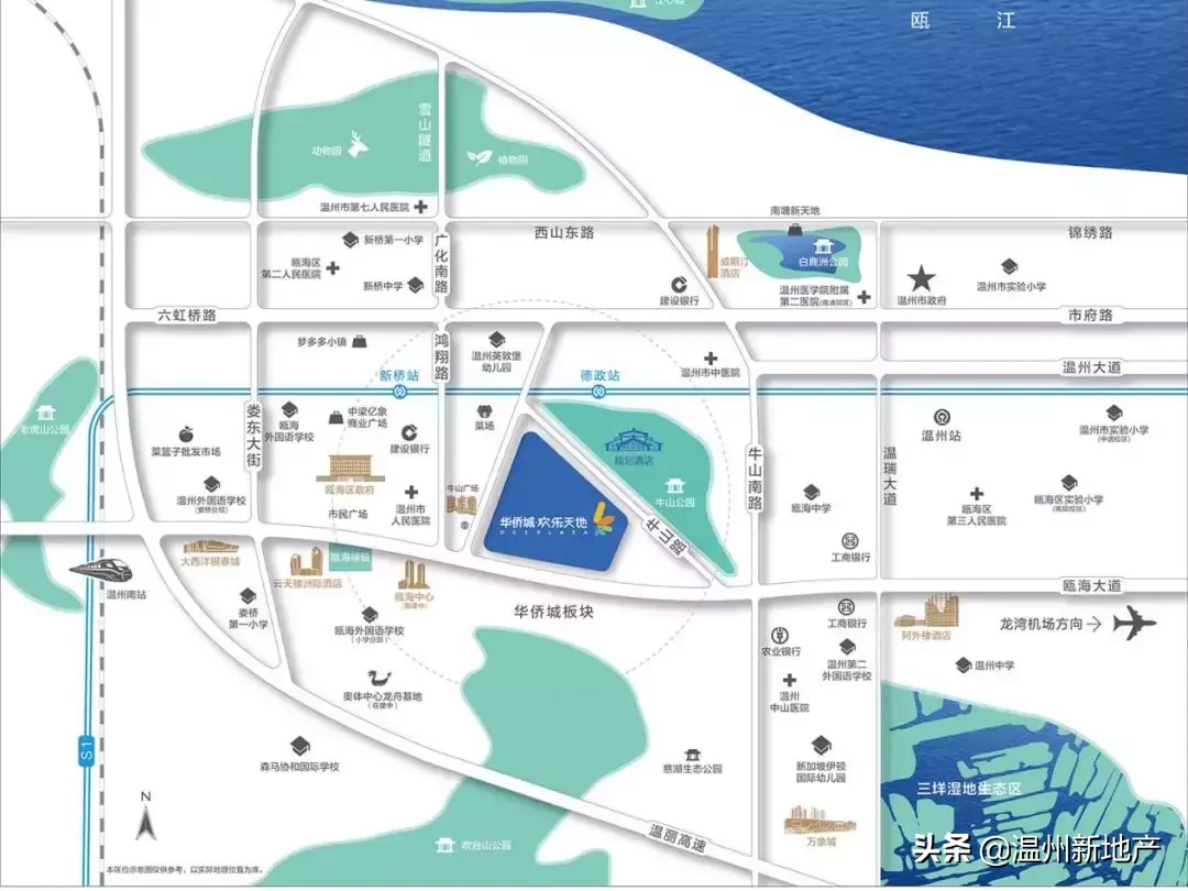 大体量+综合体，瓯海第一大盘一华侨城首开，公园+神户型+小高层