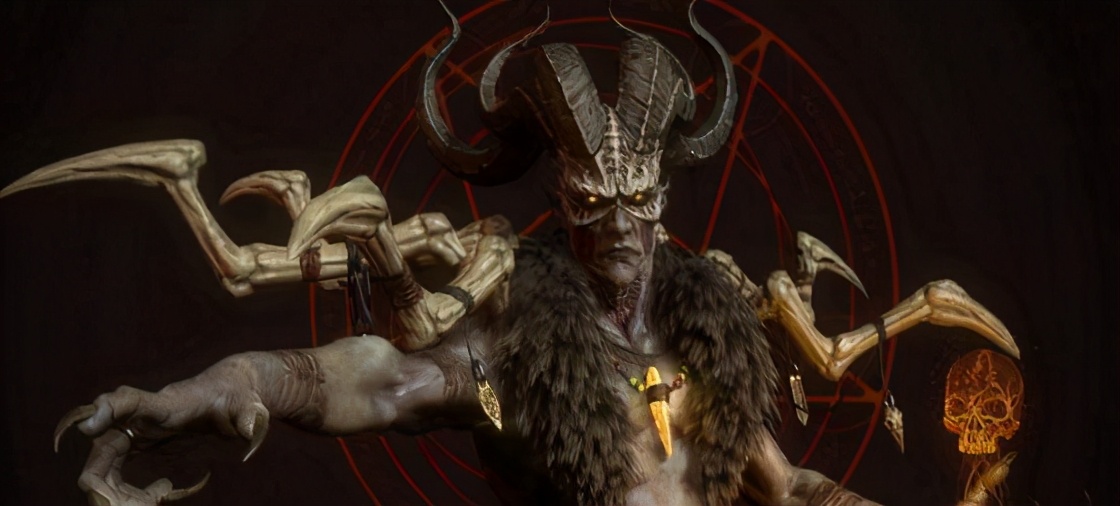 《地狱辞典中的记载》中,他则是一个人身蛇尾鸡脚,长着人头,羊头,牛头