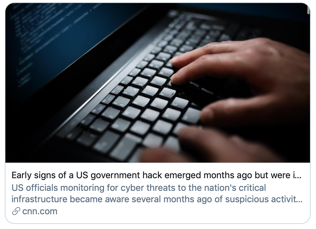美国正遭遇“史上最严重”黑客攻击，俄罗斯是幕后黑手？