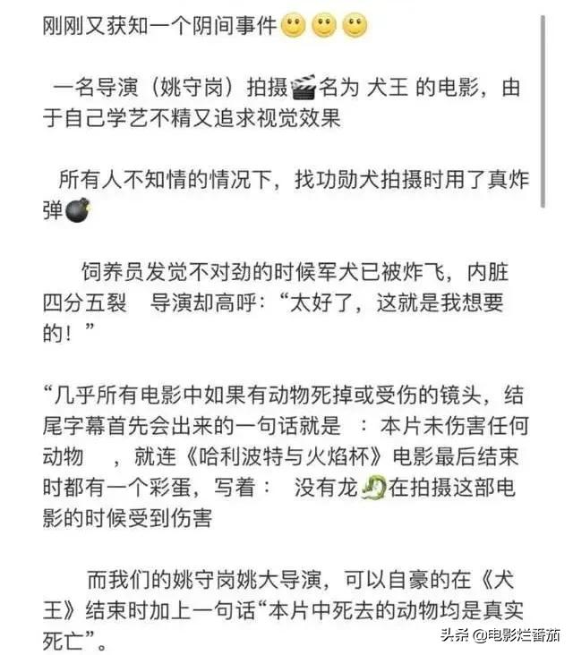 2.2分《犬王》为戏炸死功勋军犬，导演引起公愤遭网友打出超低分