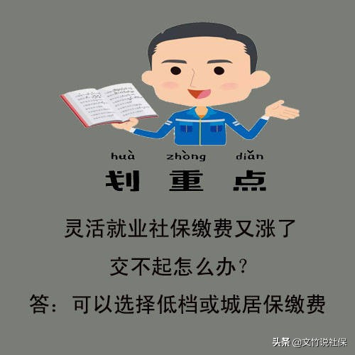 灵活就业社保缴费又涨了，交不起，又想交，怎么办？