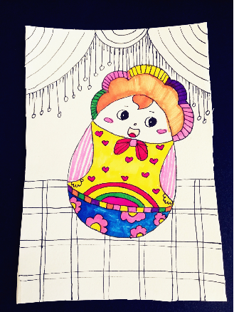 不倒翁怎么画(创意少儿美术教程丨创意儿童画/线描画:不倒翁)