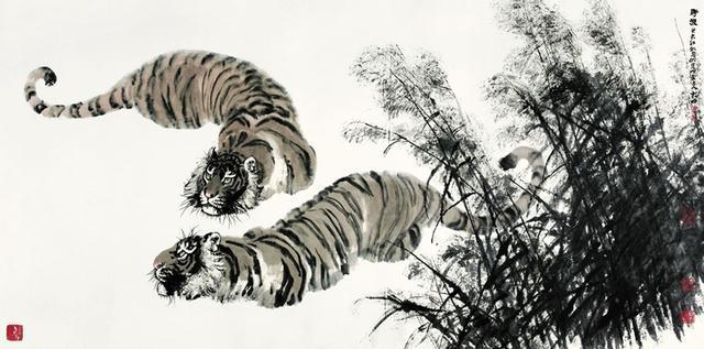 中国现当代十大名家画虎