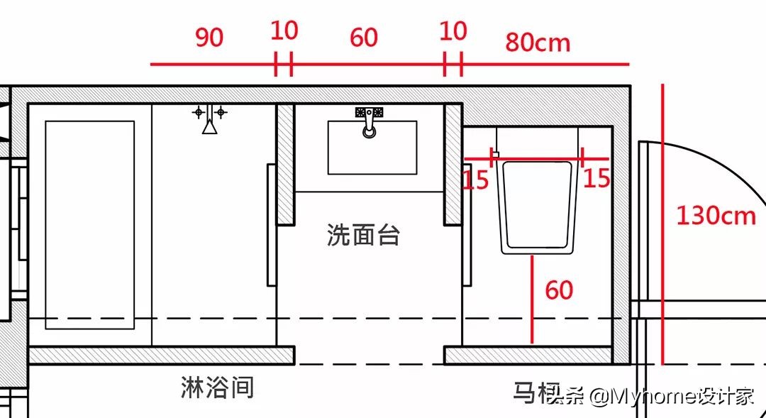 4㎡分离式卫生间的10种布局，二三四分离，好用到哭