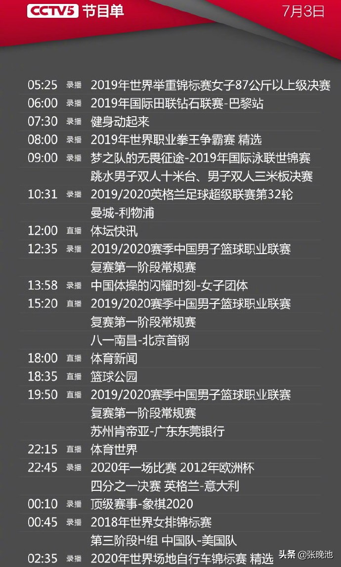 cba复赛哪个平台直播好(央视今日节目单，2平台直播4场CBA，CCTV5首钢PK八一 广东VS苏州)