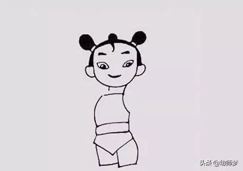 简笔画教程：哪吒！一步一步教你画哪吒