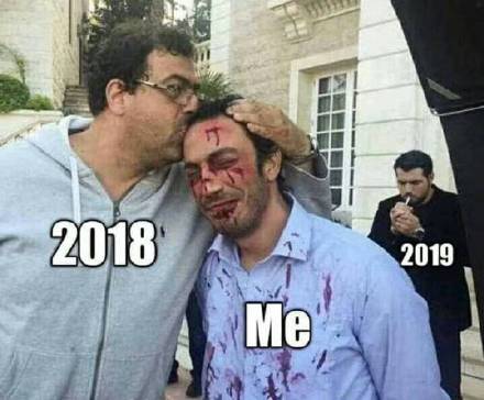 2019元旦快乐搞笑表情包：祝你新的一年，不劳而获，一夜暴富