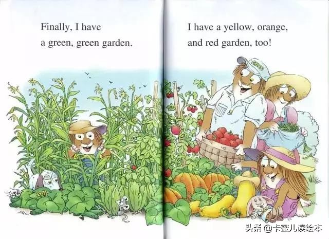 英文有声绘本故事《A Green,Green Garden》绿油油的花园