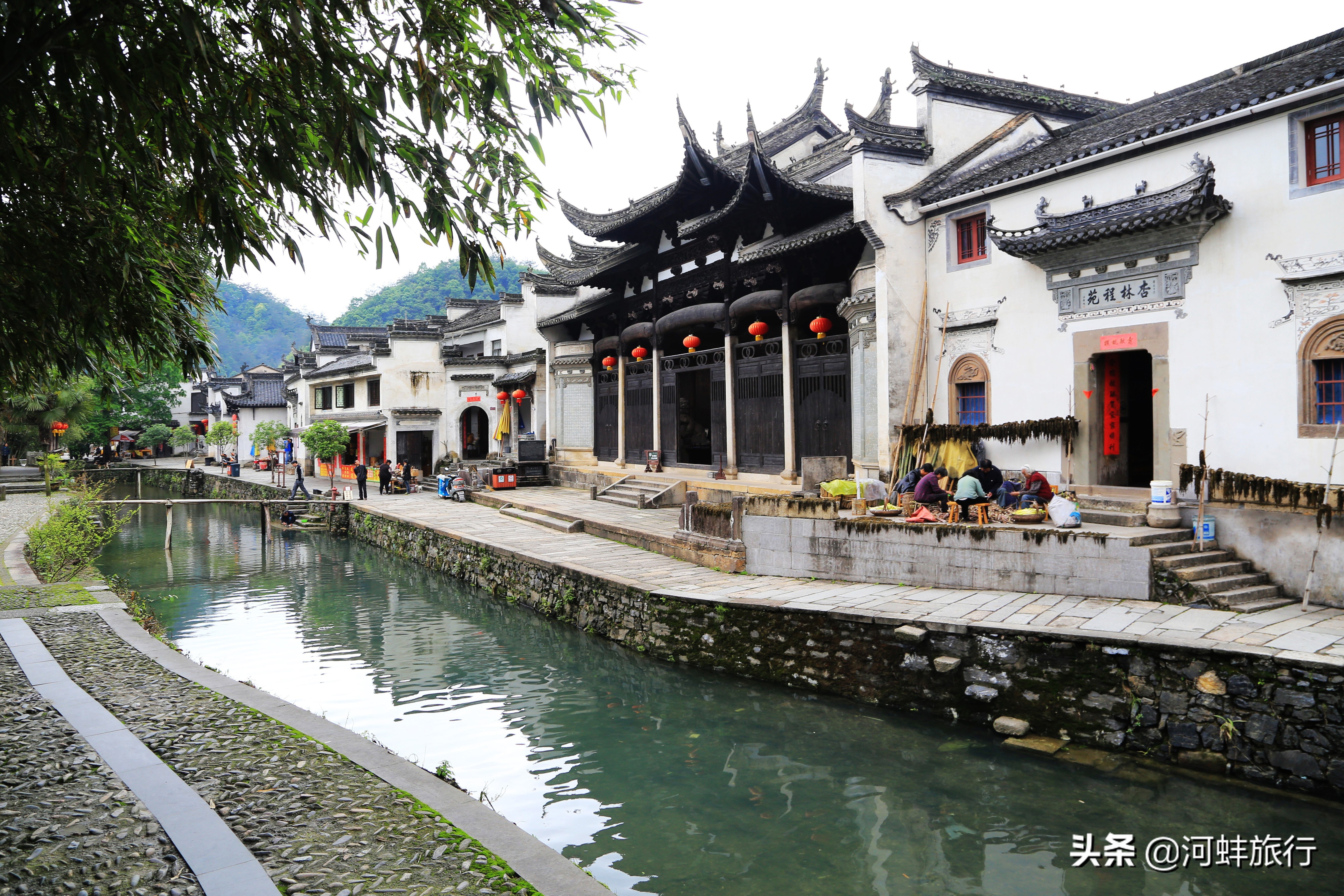 一张图带你看懂徽州古村落的风水格局徽州古村落的风水观