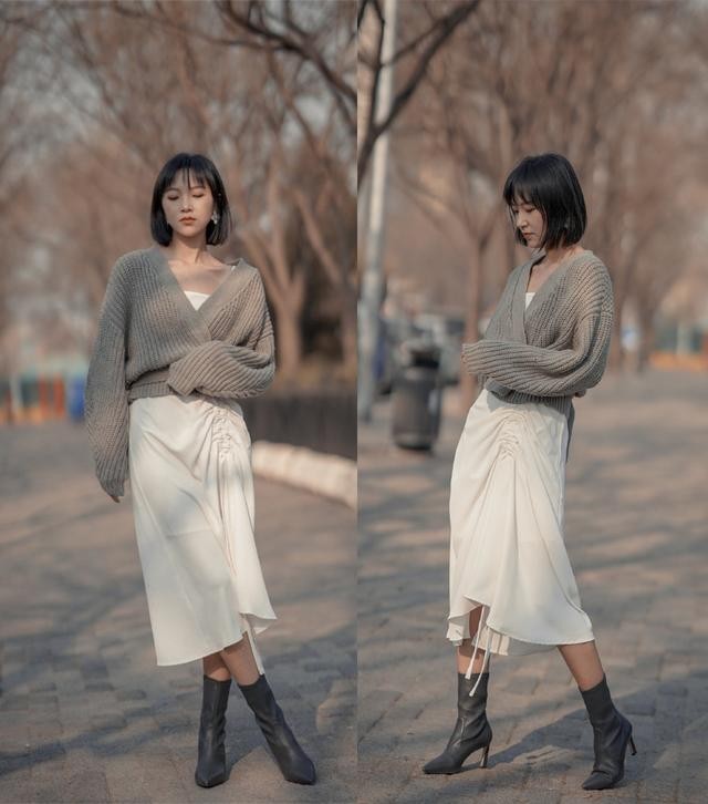 “毛衣+半身裙”，才是2021秋冬最时髦气质的打开方式