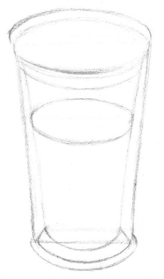 玻璃质感杯子画法