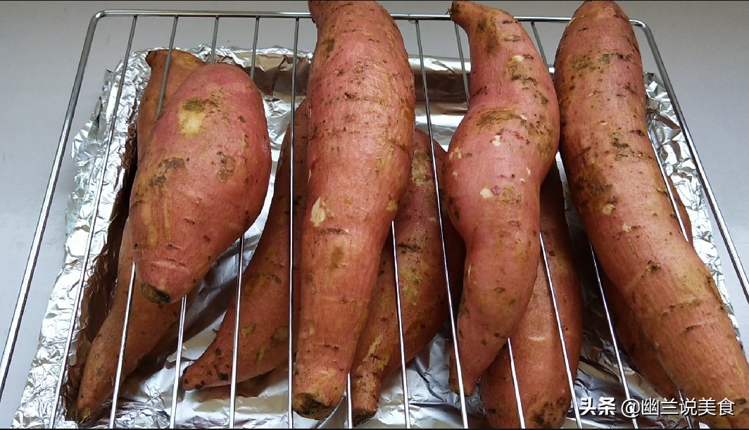 烤箱烤红薯，掌握最佳时间和诀窍，香甜软糯，一次做3斤不够吃！